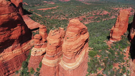Drei-Schwestern-Rote-Felsen,-Sedona,-Arizona-Usa