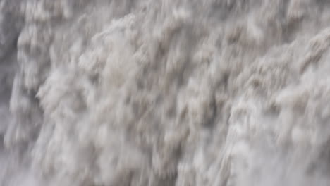 Slow-motion-close-up-of-floating-powerful-Dettifoss-Waterfall-in-Iceland