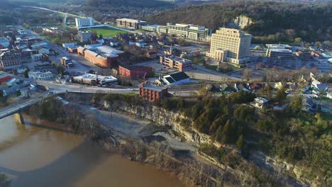 Epic-Establishing-Shot-of-Frankfort-City-Revealing-Kentucky-River