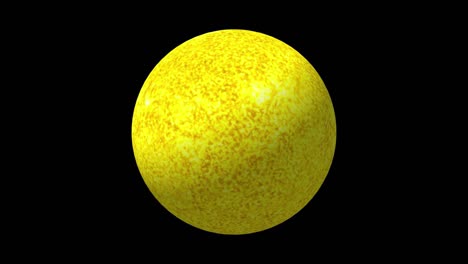 The-Sun-spinning-in-space,-Sun-in-Outer-Space,-Sun-planet-model-3d-animation-high-quality,-Background-Animated-Motion-of-the-Sun-in-Space