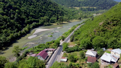 Georgian-roads-following-beautiful-rivers-and-green-forests