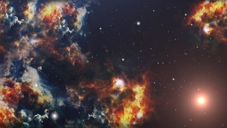 Universo-4k,-Nube-Nebulosa-Flotando-En-El-Espacio