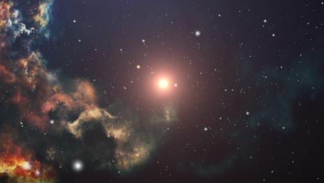 Universo-4k,-Nubes-Nebulosas-Naranjas-Moviéndose-En-El-Espacio