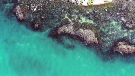 Luftaufnahme-Mit-Blick-Auf-Eine-Wunderschöne-Schottische-Küste-Auf-Der-Insel-Arran