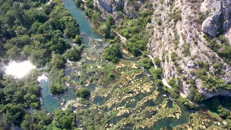 TOP-Aerial-view-over-Krka-River-in-summer