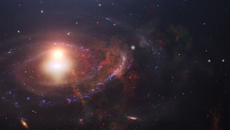 Luz-Brillante-Y-Nubes-Nebulosas-Flotando-En-El-Universo