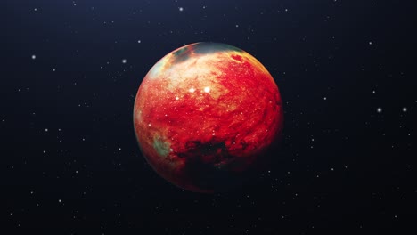 4k-Roter-Gasplanet,-Der-Im-Weltraum-Schwebt