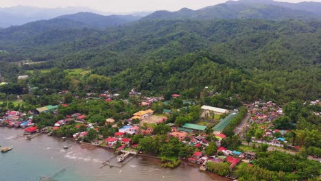 Luftaufnahme-Von-Barangay-Malibago-Und-Magbagacay-In-Southern-Leyte,-Philippinen