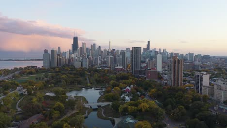 Erstaunliche-Luftaufnahme-Der-Skyline-Von-Chicago