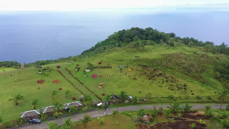 Berühmter-Caningag-bergpark-Mit-Blick-Auf-Den-Ozean-In-South-Leyte,-Philippinen