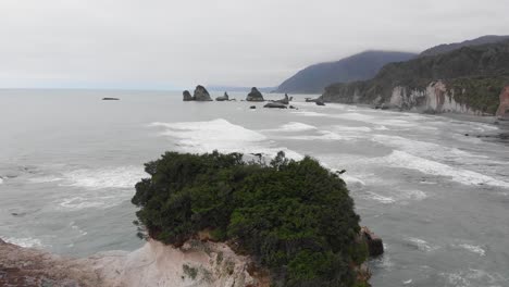 Aerial-view-of-New-Zealand-coast-on-an-overcast-windy-summer-day