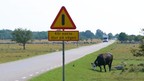 Warnung-Für-Tiere-In-Der-Nähe-Des-Verkehrszeichens