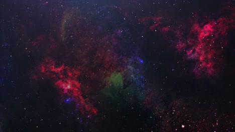 Formación-Científica-Astronómica,-Nebulosa-Y-Estrellas-En-El-Espacio-Profundo