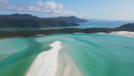 White-Silica-Sand-And-Turquoise-Blue-Water-At-Whitehaven-Beach---Hill-Inlet-At-Whitsunday-Island-In-QLD,-Australia