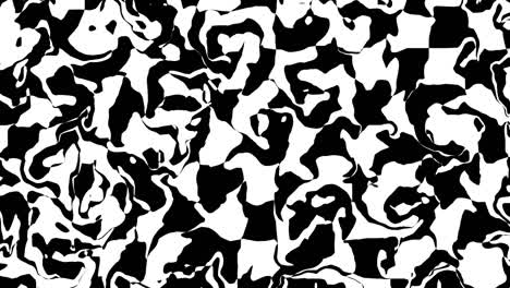 Psychedelisches-Muster-Aus-Fließendem-Schwarz-Weiß-Hintergrund