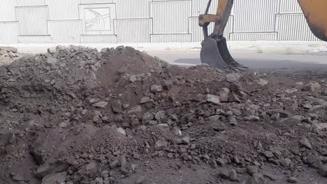 Smart-city-work-under-process,-digging-and-filling-of-road-and-removal-of-soil