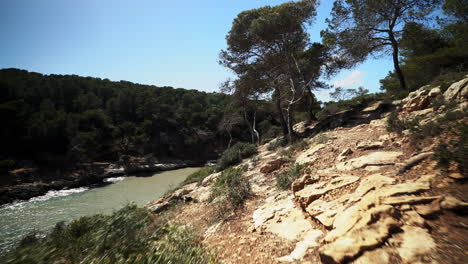 Valley-down-alps-gorge-Mallorca-river-Spain