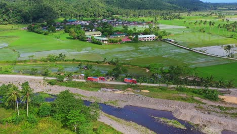 Scenic-View-Of-Agricultural-Landscapes-In-The-Province-Of-Southern-Leyte---aerial-shot