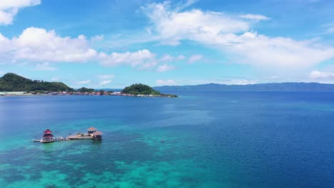 Panorama-Of-The-Cottages-In-Tagbak-Marine-Park-With-A-View-Of-The-Liloan-Port-In-Southern-Leyte