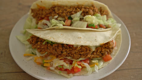 Tacos-Mexicanos-Con-Pollo-Picado---Cocina-Tradicional-Mexicana