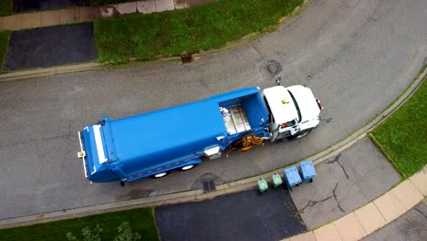 Aerial-view-of-garbage-collection-for-recyclable-materials