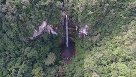 4k-Aerial-scene-of-untouched-waterfall-in-south-of-Brazil