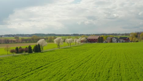 Green-field-in-rural-USA