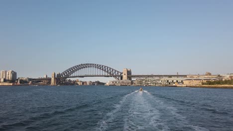 Famoso-Puente-Del-Puerto-De-Sydney-Y-Los-Rascacielos-Durante-La-Puesta-De-Sol