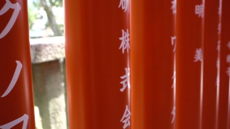 Many-typical-Japanese-red-torii-gates-slow-motion-shot
