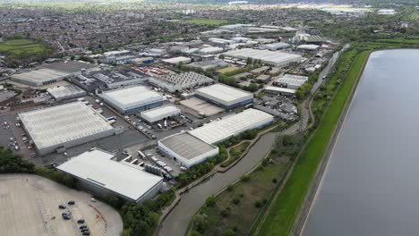 Industrial-Estate-at-Brimsdown-Enfield-North-London-aerial-view-