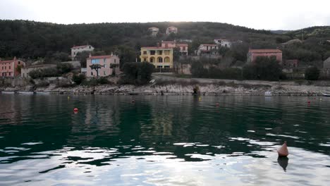 Seaside-resort-town-and-marina,-Sveta-Marina-Rasa,-Croatia