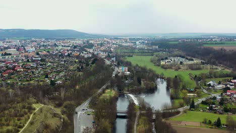 Drohnenansicht-Der-Stadt-Mladá-Boleslav-In-Der-Tschechischen-Republik