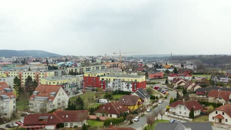 Drone-view-of-Mladá-Boleslav-city-in-Czech-Republic