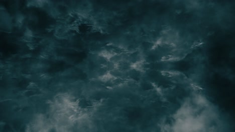 4k-Filmische-Gewitter,-Die-In-Dicken-Wolken-Auftreten