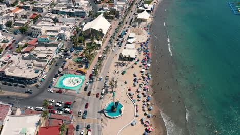 a-beach.-
Drone-footage-of-Mazatlan,-Mexico