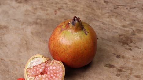 pomegranates-on-a-wooden-background