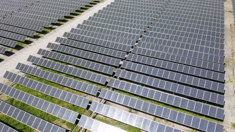 Birds-Eye-Aerial-View-of-Solar-Power-Renewable-Energy-Farm