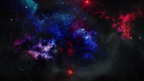 Coloridas-Nubes-Nebulosas-Flotando-En-El-Universo