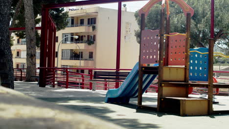 Empty-playground-between-apartment-buildings