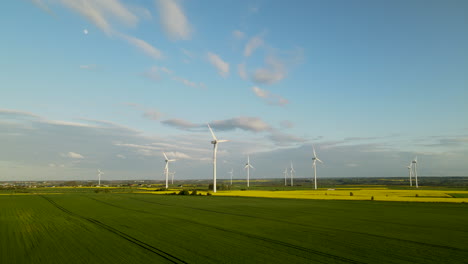 Turbinas-Eólicas-Hilado-Energías-Renovables-Molino-De-Viento-Rotación-Electricidad