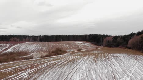 Vacant-Farmfield-Surrounded-With-Thick-Forest-In-Buszkowy-Gorne-Village