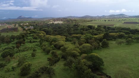 Luftaufnahme-Der-Landwirtschaftlichen-Flächen-In-Arusha