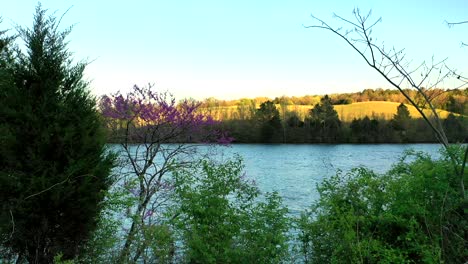 Sunset-on-a-lake-in-Oakridge-Tennessee