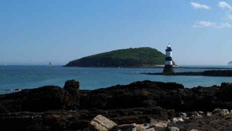 Picturesque-Penmon-Lighthouse-Trwyn-Du-Puffin-island-coastal-seascape-scene