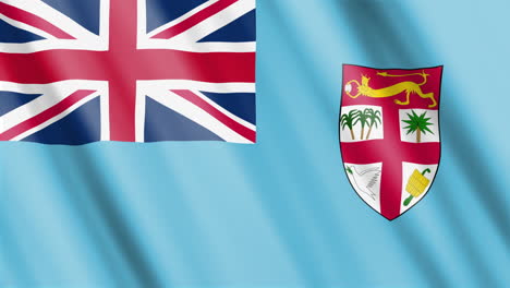 Bandera-Del-País-Fiji-También-Conocido-Como-Islas-Fiji-Ondeando-En-El-Viento