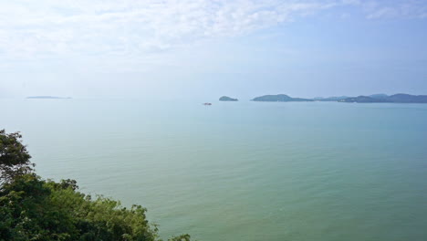 Pan-across-an-ocean-bay-in-Southeast-Asia