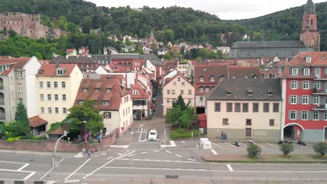 Luftaufnahme-Der-Stadt-Heidelberg,-Deutschland