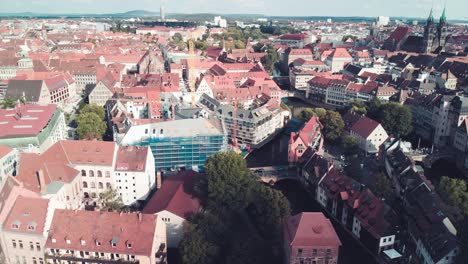 Aerial-view-of-Imperial-Castle-of-Nuremberg-in-historic-city-centre---landscape-panorama-of-Bavaria-from-above,-Germany,-Europe