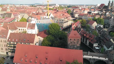Nürnberg:-Luftaufnahme-Der-Historischen-Stadt-In-Der-Deutschen-Region-Bayern---Landschaftspanorama-Von-Deutschland-Von-Oben,-Europa