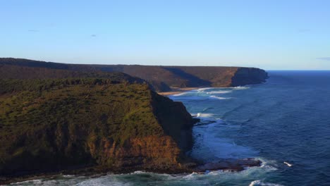 Cove-Paradise-Beaches-With-Coastal-Hills-At-North-Era-Campground-In-Royal-National-Park,-New-South-Wales,-Australia